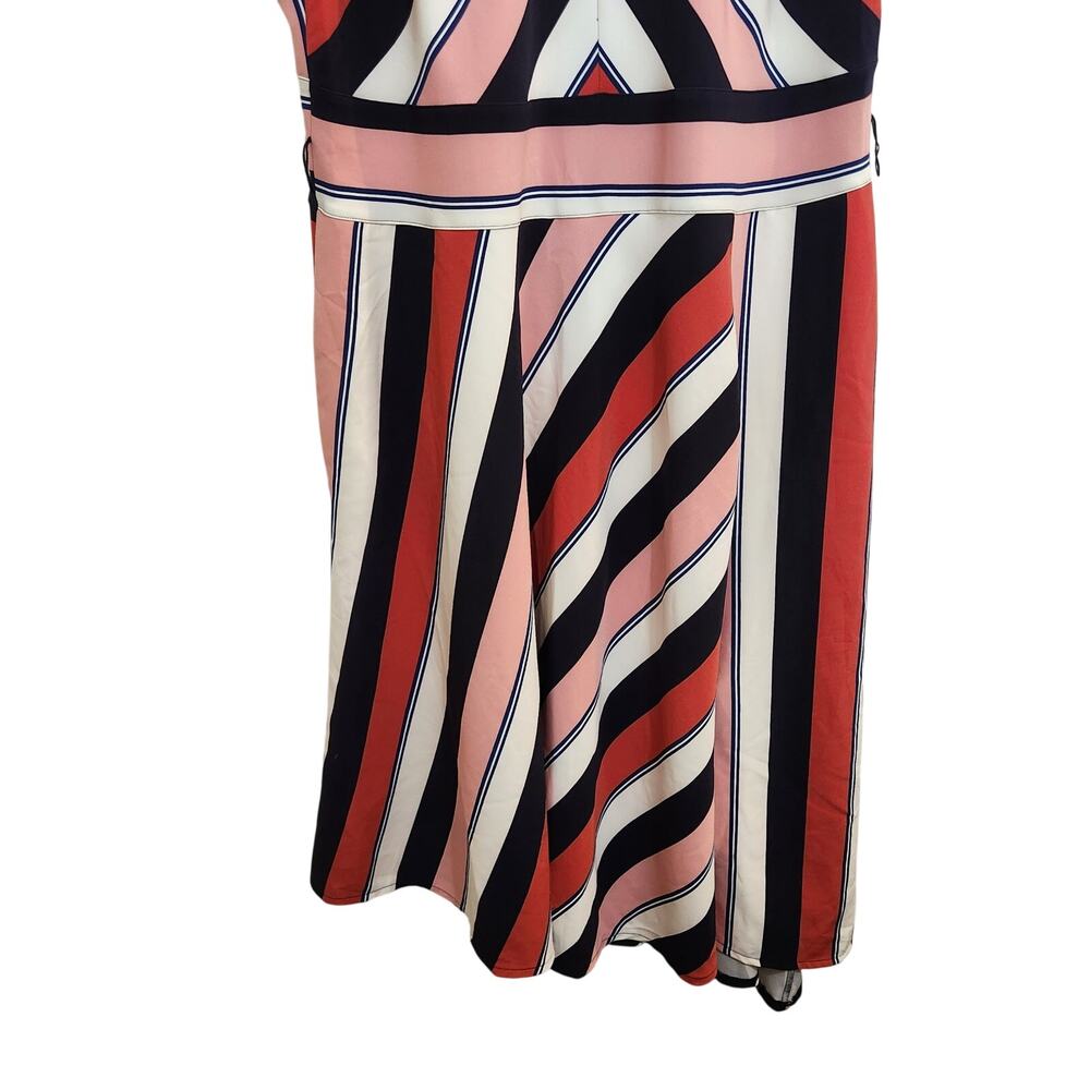Lane Bryant Flutter Sleeve Asymmetrical Striped M… - image 4